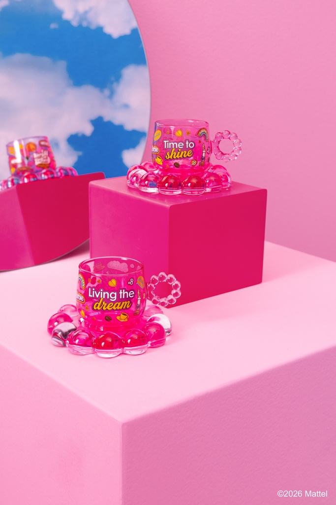 2 Espressotassen mit Untertassen Barbie 100 ml
