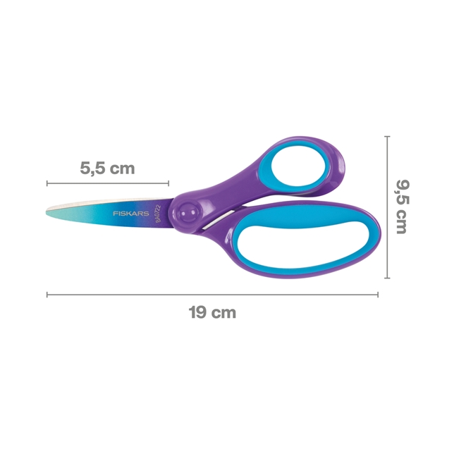 Fiskars Kinderschere, 15 cm, Ombré lila 8+