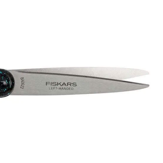 Fiskars Teenager-Schere, 20 cm, für Linkshänder, Türkis gesprenkelt 15+