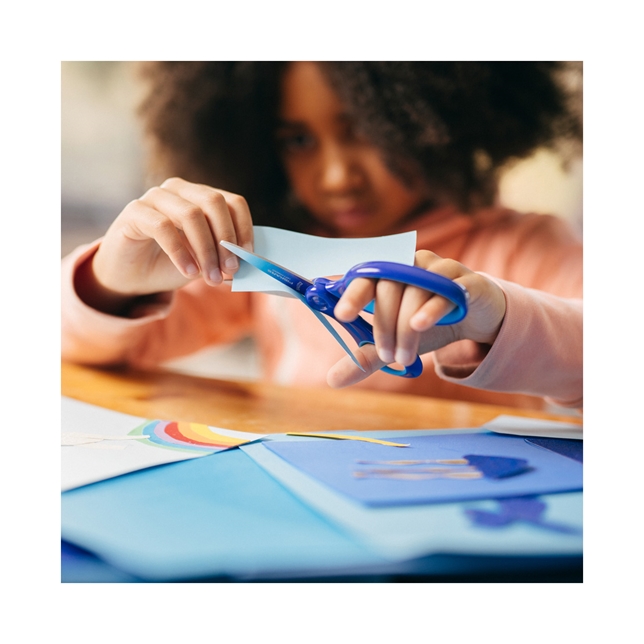 Fiskars Kinderschere, 15 cm, Ombré blau 8+ Linkshänder