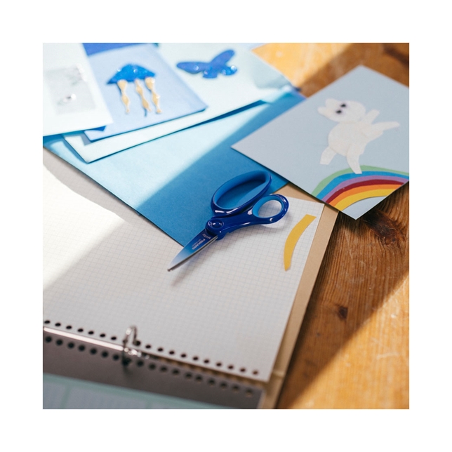 Fiskars Kinderschere, 15 cm, Ombré blau 8+ Linkshänder