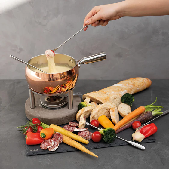 Fondue-Set Kupfer