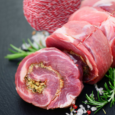 2 x Grill-/Bratenschnur rot-weiß, 60 m