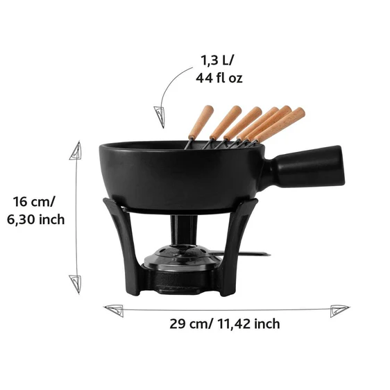 Fondue-Set Nero