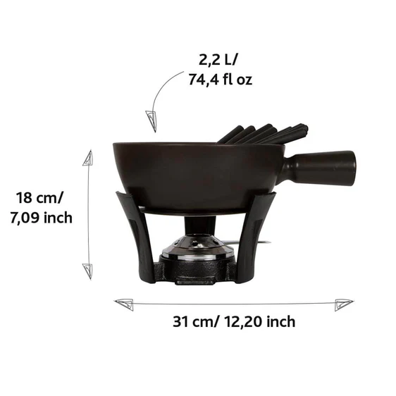 Fondue-Set Nero L - 2,2 L 