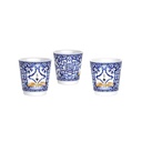 Geschenkbox Dolce & Gabbana Moka Express 3 Tassen Blu Mediterraneo + 3 Espressobecher und Rührstäbchen