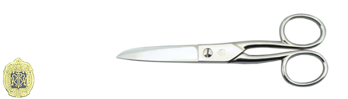 Haushaltsschere, gerade Augen, geschmiedet 12cm