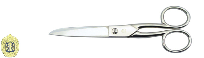 Haushaltsschere, gerade Augen, geschmiedet 14cm