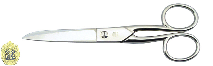 Haushaltsschere, gerade Augen, geschmiedet 17cm