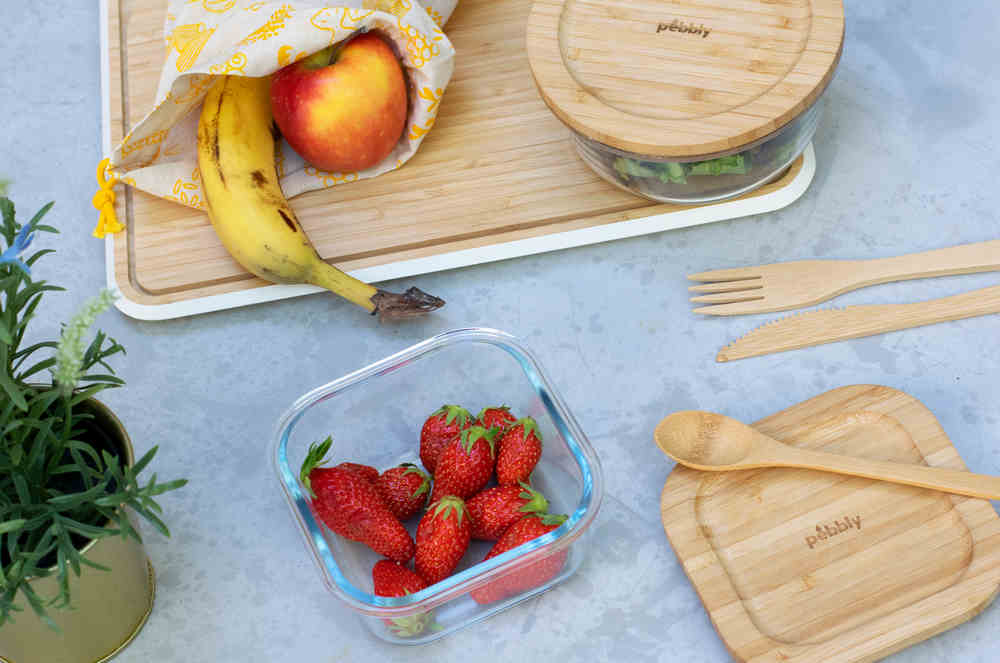 Schneidbrett M Bambus Creme