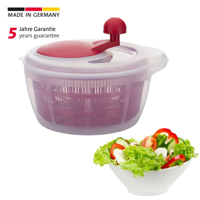 Salatschleuder »Fortuna«, 5 l, rutschfest Rot