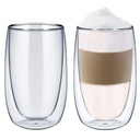 2 Doppelwandige Latte Macchiato Thermogläser, 400 ml