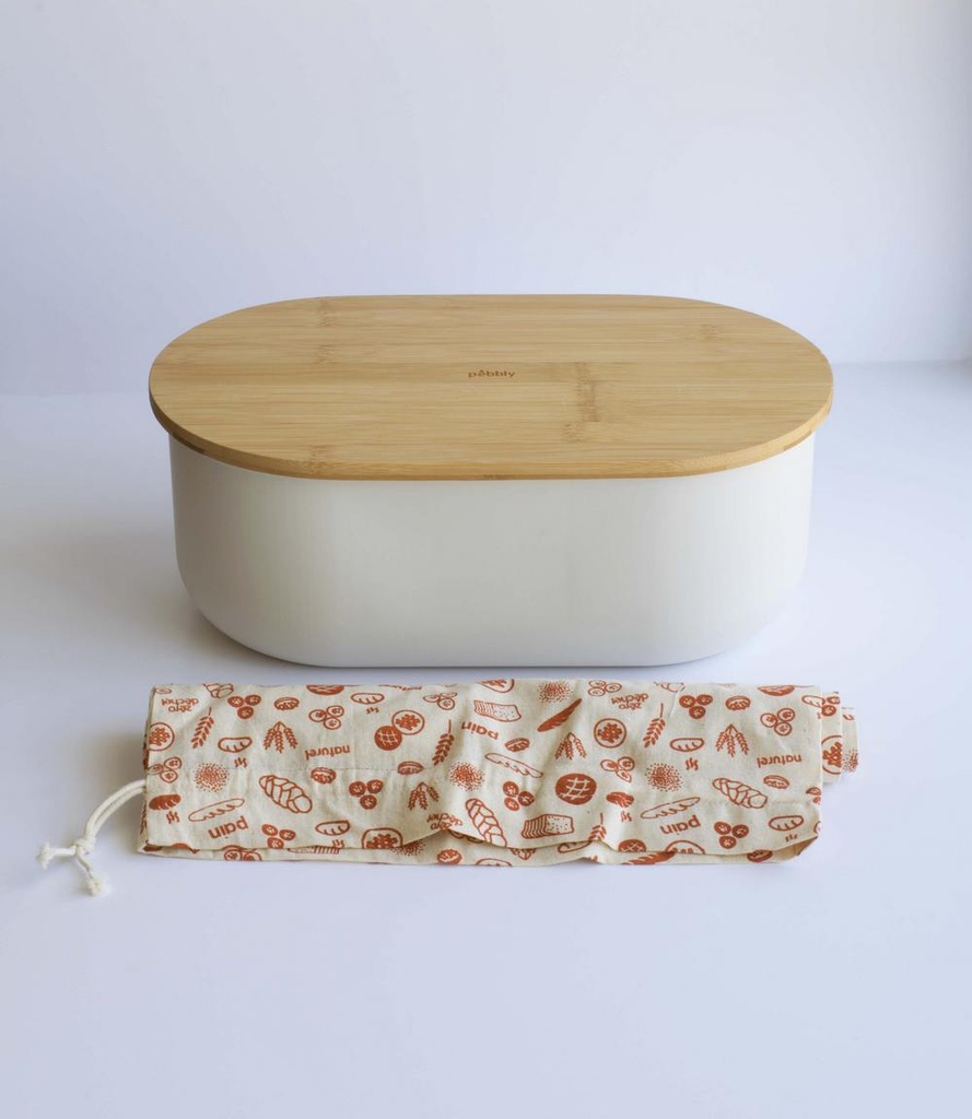 Brottopf mit Schneidbrett & Messer und Beutel