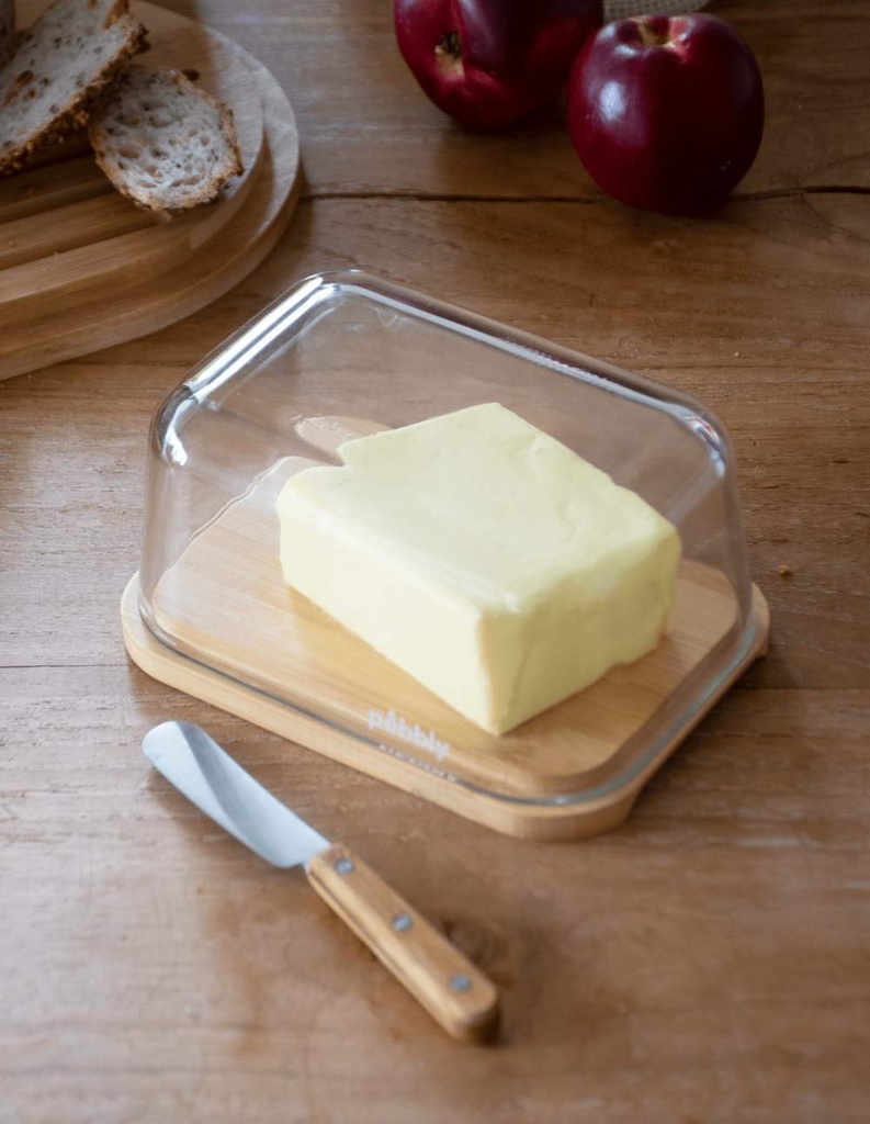 Butterdose mit Messer 3tlg