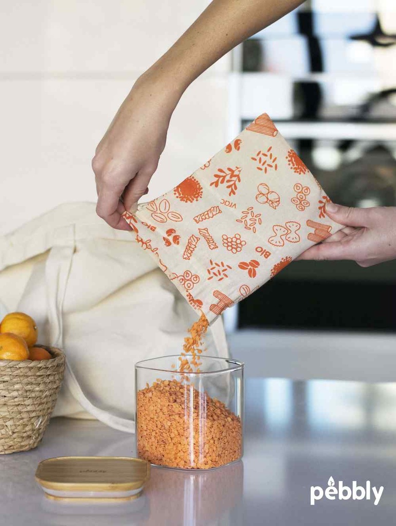 Beutel aus Biobaumwolle