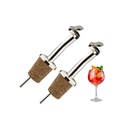 2 Ausgießer »Classic Standard«, Naturkork, Metallkläppchen