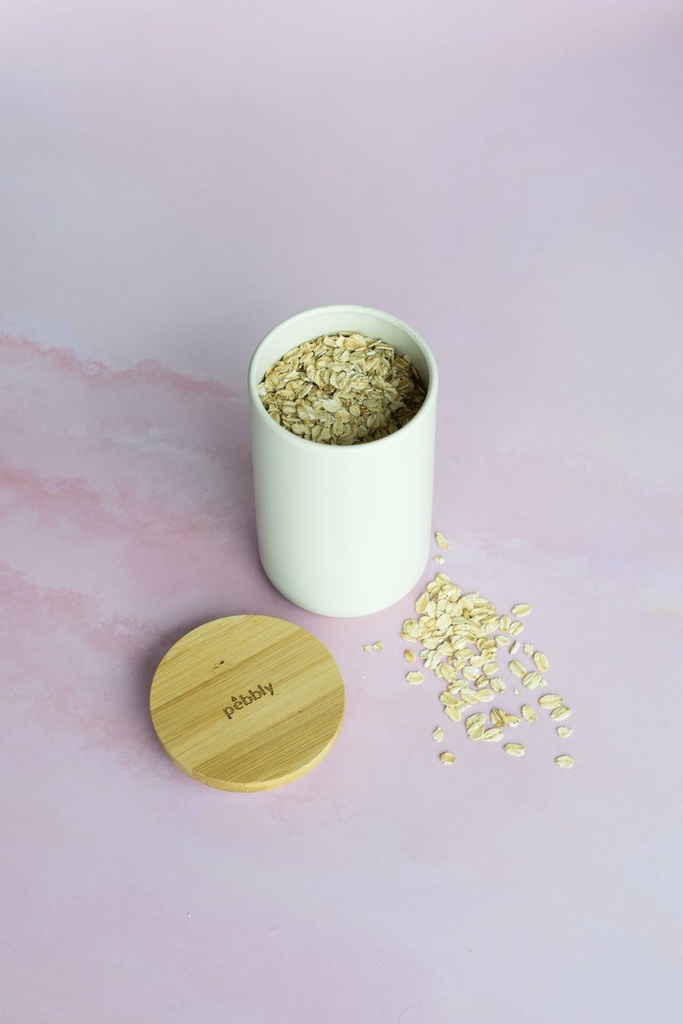 Teedose rund mit Bambusdeckel