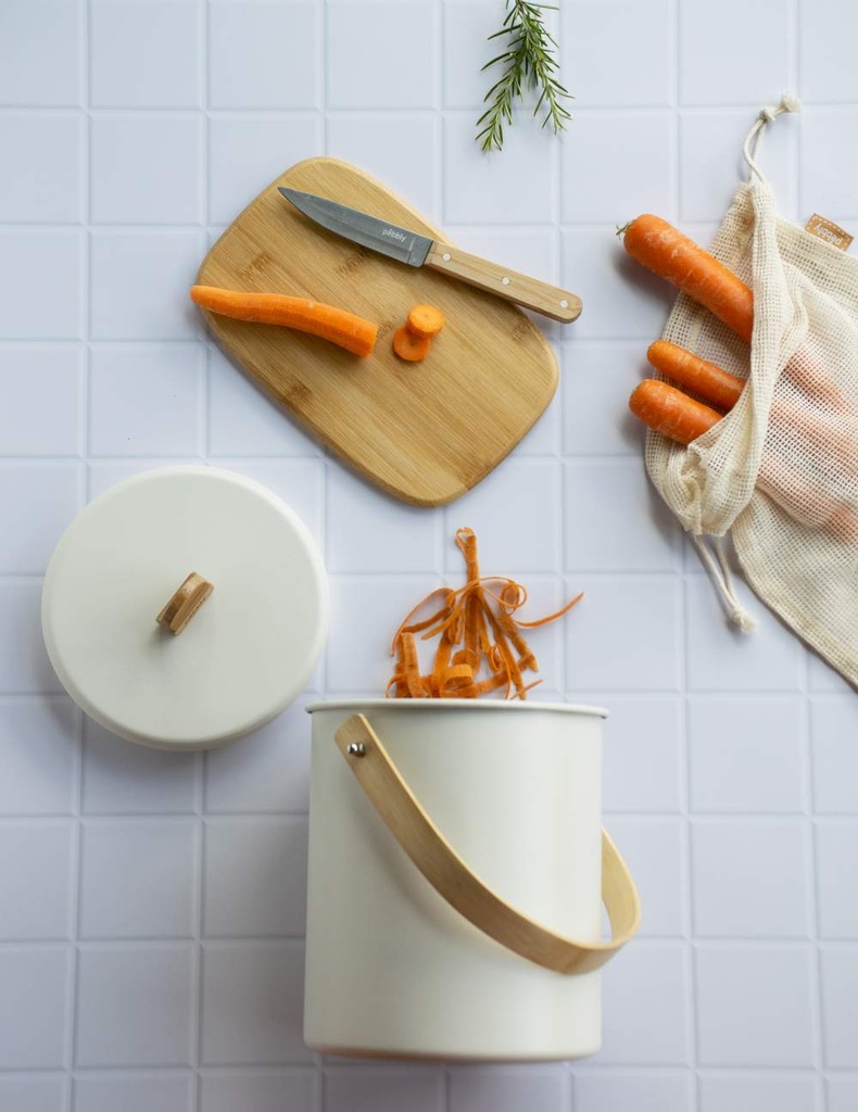 Kompostbehälter Set 4-teilig creme