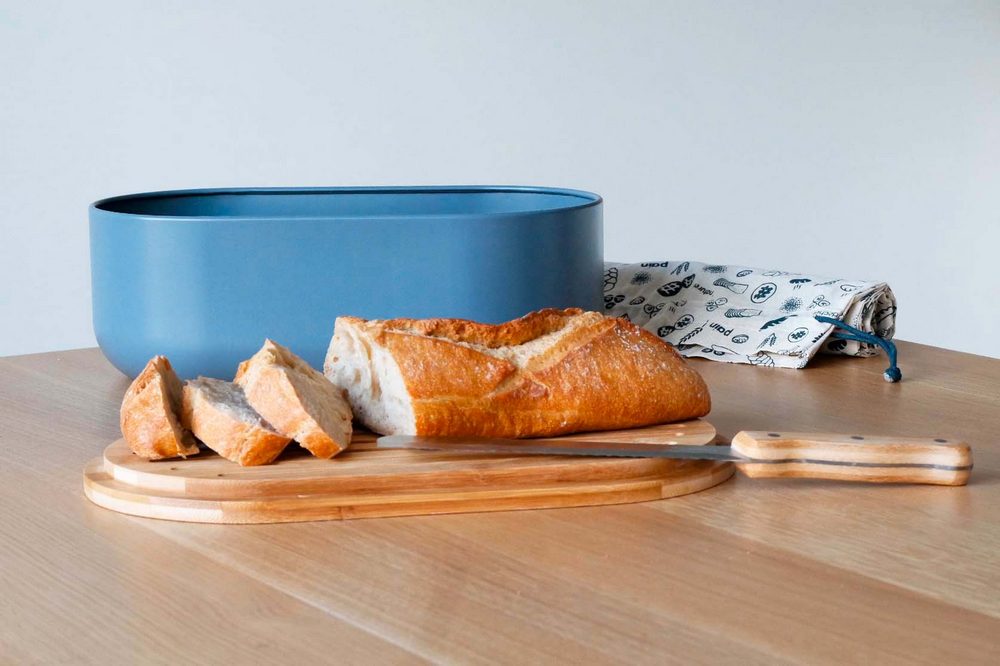 Brottopf mit Schneidbrett & Messer und Beutel