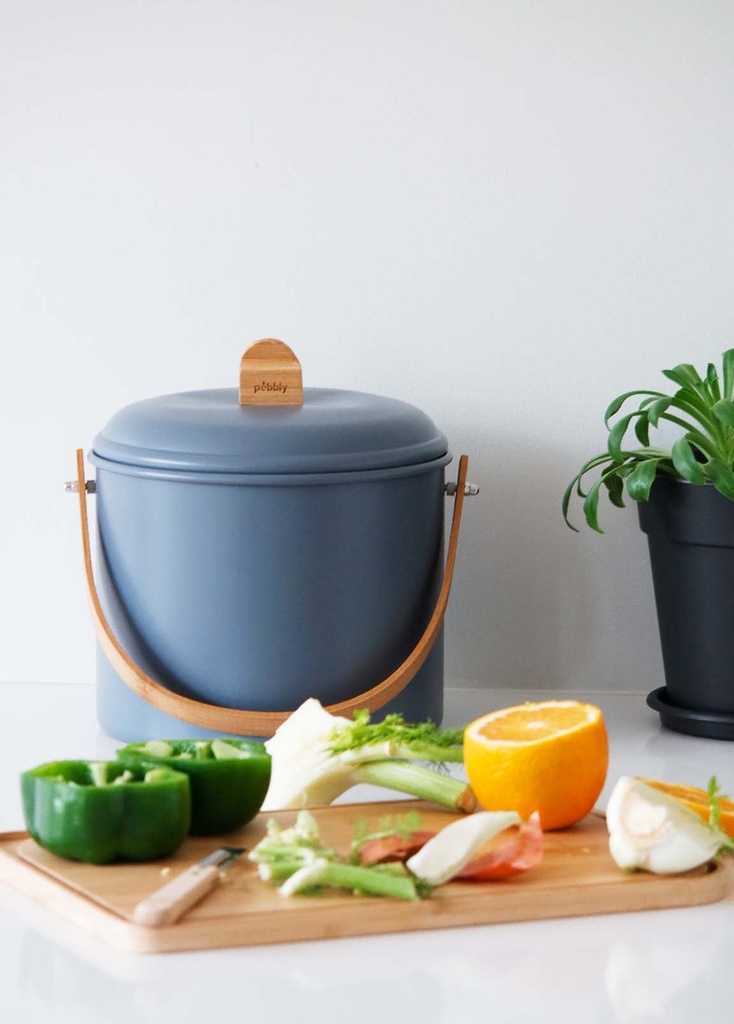 Kompostbehälter Metall / Bambus