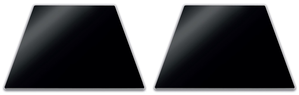 Ceranfeldschutz 2-teilig schwarz