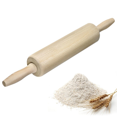 Teigrolle »Woody«, Buchenholz