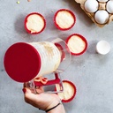 6 Silikon Muffinformen, ø 7 cm, rot