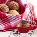 6 Silikon Muffinformen, ø 7 cm, rot