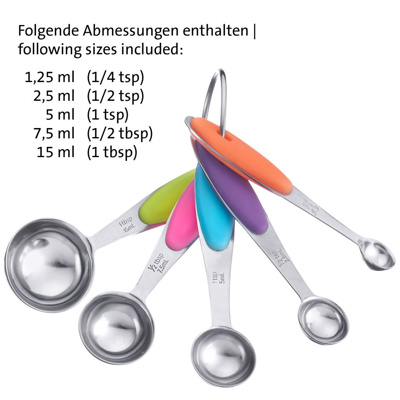 5 Messlöffel »Pendolino«, klein