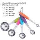 5 Messlöffel »Pendolino«, klein