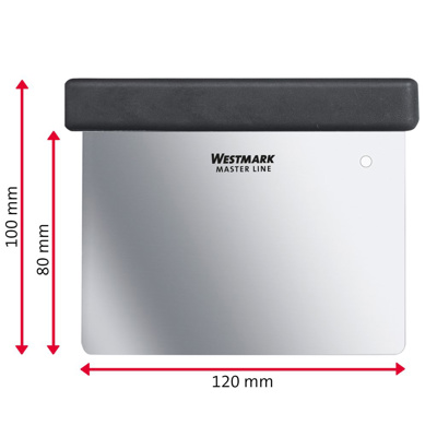 Teigschaber/-spachtel »Master Line«, 8 x 12 cm, gerade, flex