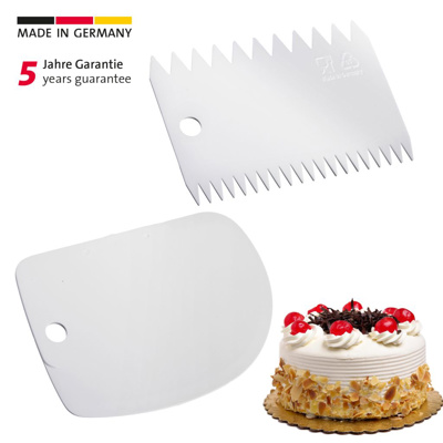 Teigkarte/-schaber- und Kuchengarnierer-Set