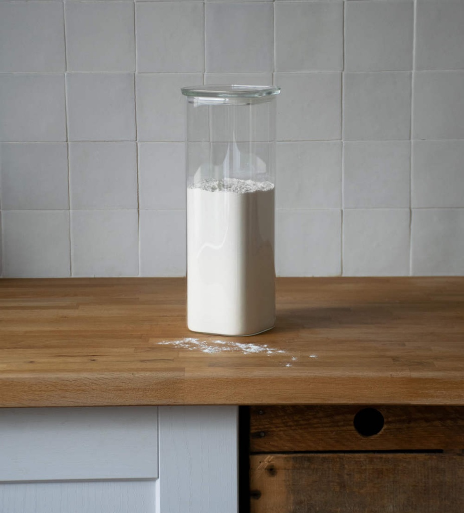 Vorratsdose quadratisch mit Glasdeckel