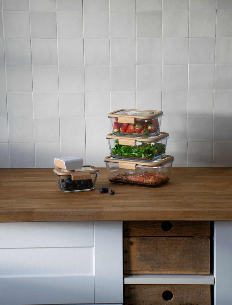 Vorratsdosen Set Vakkuum 5-teilig Glas