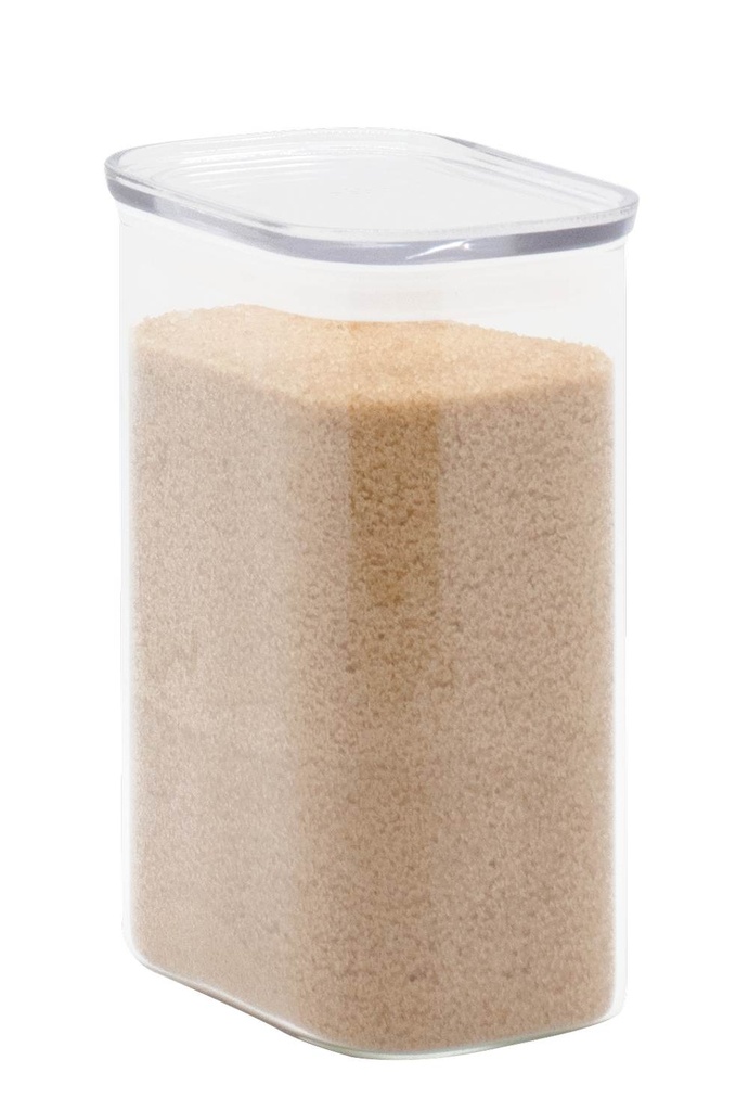Vorratsdose rechteckig hoch mit Glasdeckel 1,2l