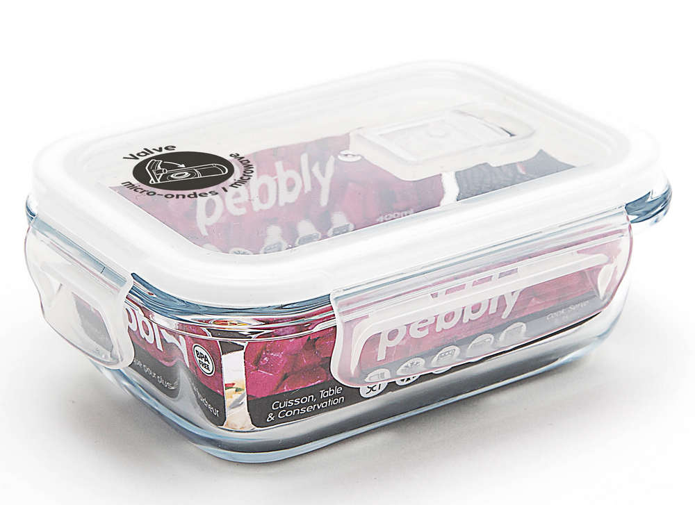 Frischhaltedose rechteckig Glas/PP 1,2l