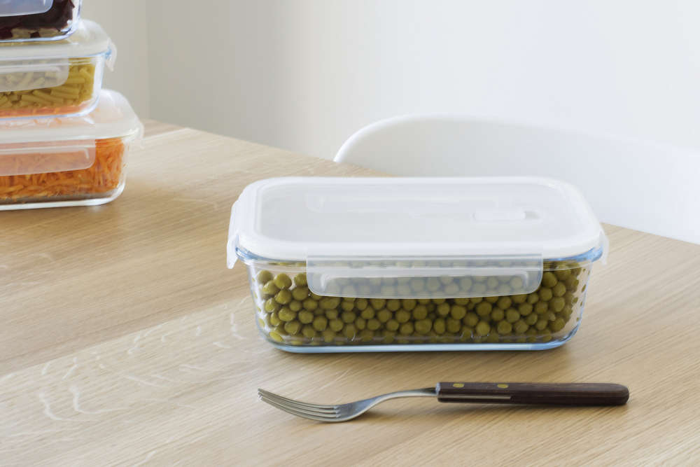 Frischhaltedose rechteckig Glas/PP