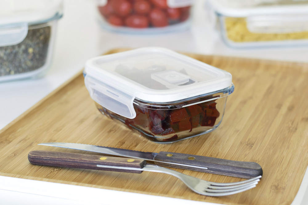 Frischhaltedose rechteckig Glas/PP