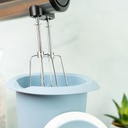 Quirltopf mit zweigeteiltem Deckel, 1 l Blau