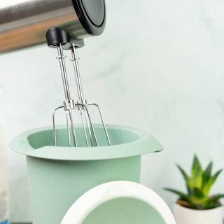 Quirltopf mit zweigeteiltem Deckel, 1 l Mint