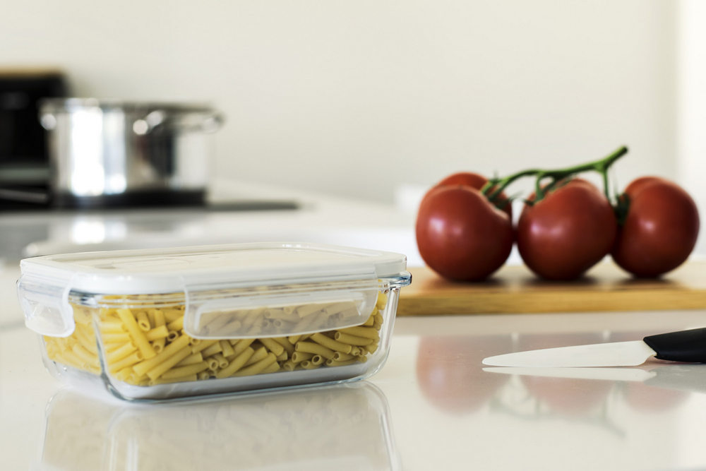 Frischhaltedose rechteckig Glas/PP