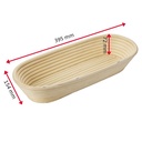 Gärkörbchen oval, ca. 39,5 x 15,4 x 7,2 cm