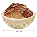 Bezug für Körbchen, rund Beige