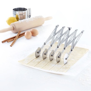 Teigschneider, 5 Rädchen