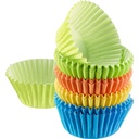 80 Pralinenförmchen aus Papier, farbig