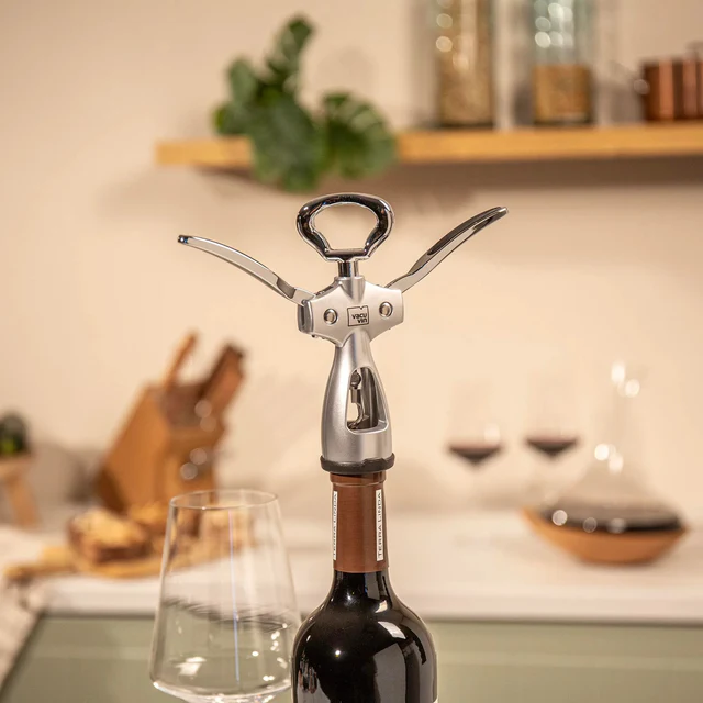 Flügelkorkenzieher silber