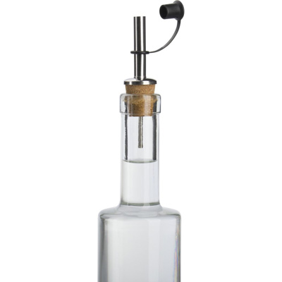 2 Ausgießer »Inox Standard«, Naturkork, Schlaufenkäppchen