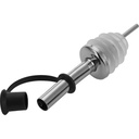 2 Ausgießer »Inox Standard«, Silikonkork, Schlaufenkäppchen