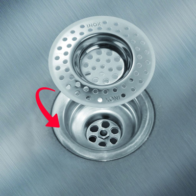 Abfluss-Siebe Edelst. 2 Stk