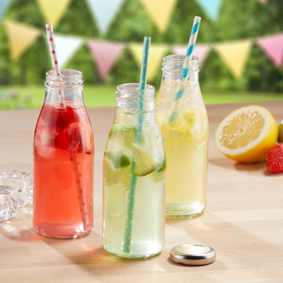 50 Papier-Trinkhalme 19,cm grün/weiß